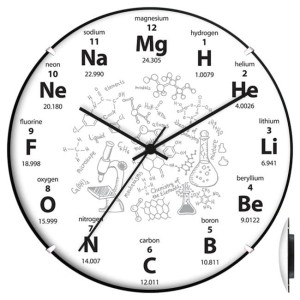 Zegar ścienny convex czas na chemię #1