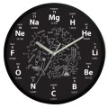 zegar chemia czarna ramka