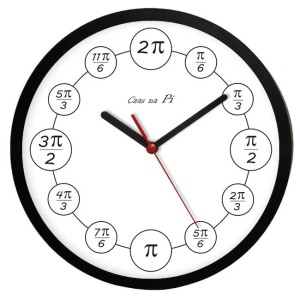 Zegar matematyczny czas na PI
