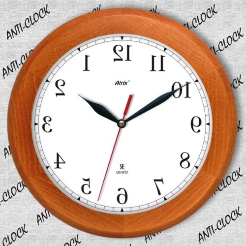 Anty zegar drewniany calvados