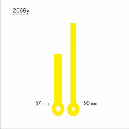 żółte wskazówki zegarowe