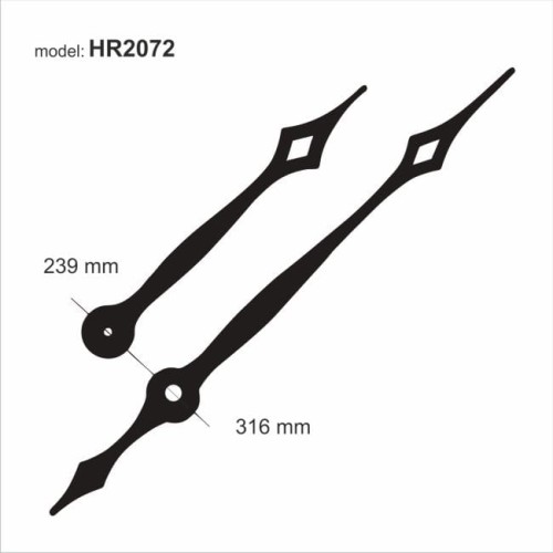 wskazówki gigant czarne