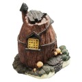 zegar kominkowy ceramiczny domek tył