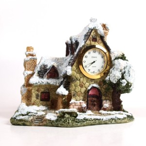 Zegar ceramiczny duży domek D1