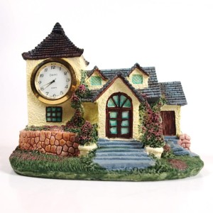 Zegar ceramiczny duży domek D2