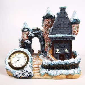 Zegar ceramiczny duży domek D4