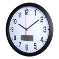 zegar sterowany radiowo czarny LCD