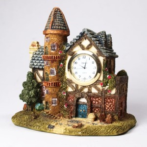 Zegar ceramiczny duży domek D14