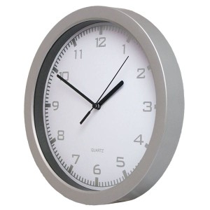 Zegar ścienny srebrny 2302A #1