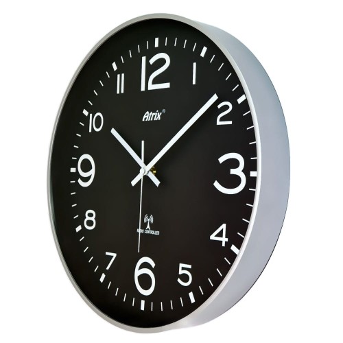 duży srebrny zegar RC