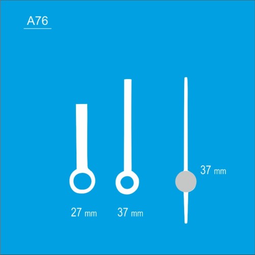 komplet białych mini wskazówek