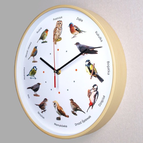zegar z głosami ptaków