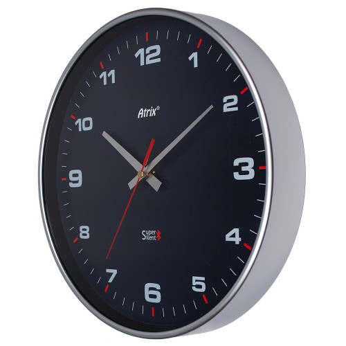 Srebrny zegar sterowany przez bluetooth