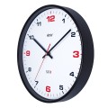 Czarny zegar sterowany przez bluetooth