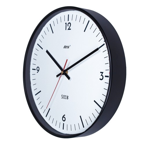 Czarny zegar sterowany przez bluetooth