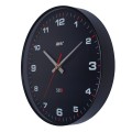 Czarny zegar sterowany przez bluetooth