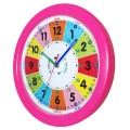 różowy zegar edukacyjny
