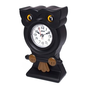 Zegar z wahadłem  mini sowa czarny  /18cm