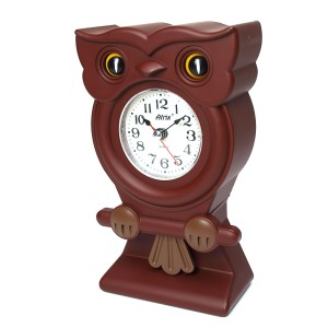 Zegar z wahadłem  mini sowa brązowy /18cm