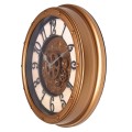 zegar steampunk złoty