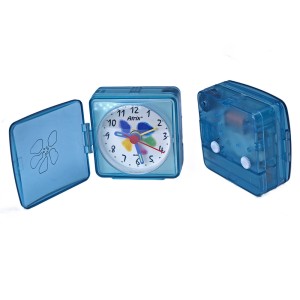 Mini budzik podróżny z klapką /56x57mm