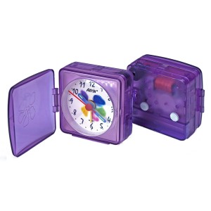 Mini budzik podróżny z klapką /56x57mm