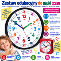 Zegar edukacyjny z budzikiem