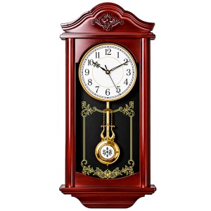 Klasyczny Zegar Regulator Burgundy cichy 60cm