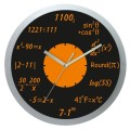 Zegar matematyczny srebrny