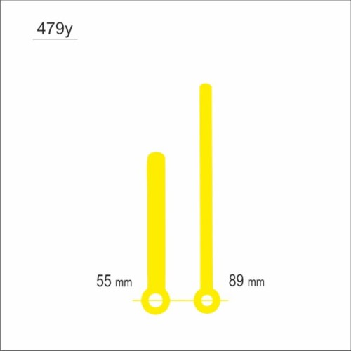 żółte wskazówki zegarowe