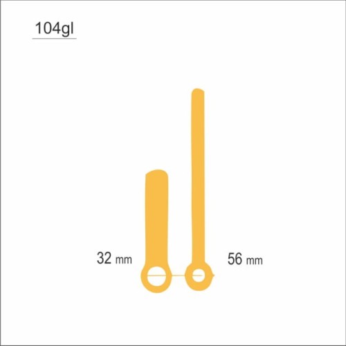 złote wskazówki zegarowe
