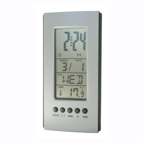 zegar LCD z termometrem