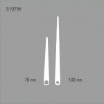 Wskazówki zegarowe wskaźnik białe /W67W