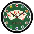 Zegar poker z czarną ramką