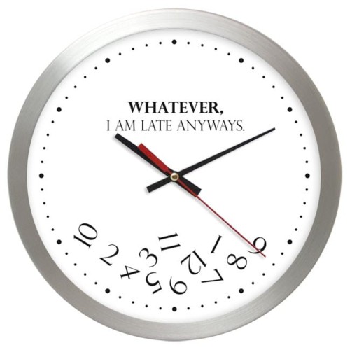 whatever zegar aluminiowy