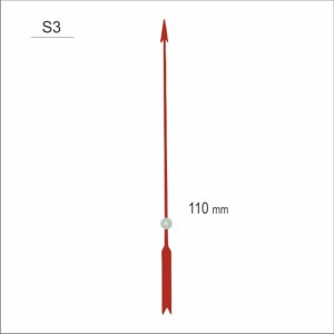 Wskazówka sekundnika czerwona strzała /S33