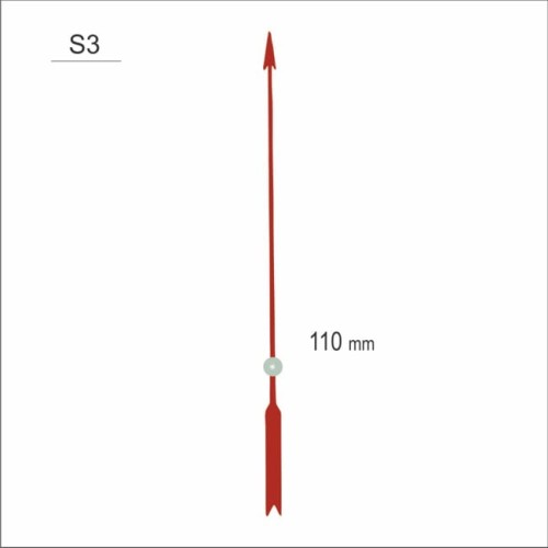 Sekundnik w kształcie strzały