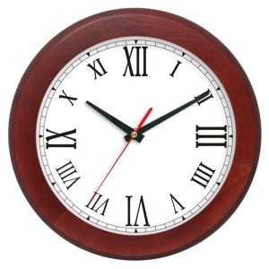 Zegar ścienny drewniany rondo #3