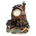 zegar kominkowy ceramiczny domek