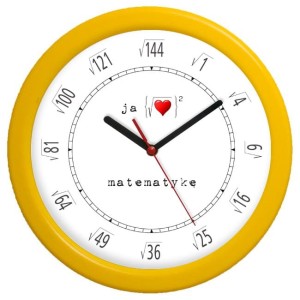 Zegar kolorowy pod pierwiastkiem #1/325mm