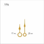 Wskazówki zegarowe złote mini /W2