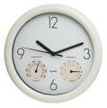 Zegar ścienny stacja pogody biały