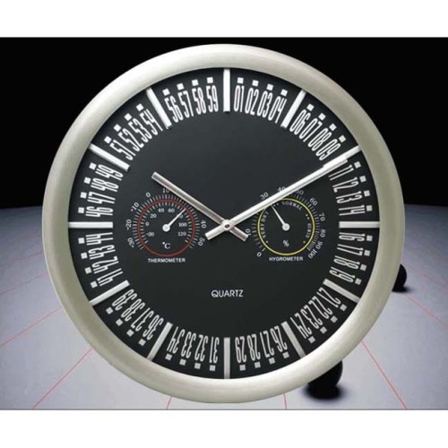 Nowoczesny zegar ścienny stacja pogody