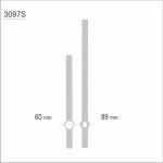 Wskazówki zegarowe srebrne /W79