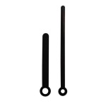 Wskazówki zegarowe  pałki czarne /W63