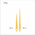 Wskazówki zegarowe złote /W56