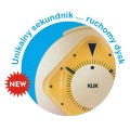 budzik z ruchomym dyskiem zamiast sekundnika