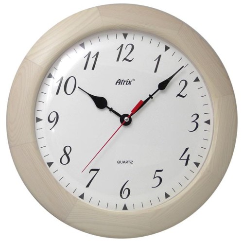 Zegar drewniany jasny