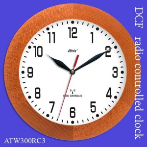 Zegar drewniany sterowany radiowo K3