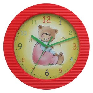 Zegar ścienny kolor Pszczoły i Miś